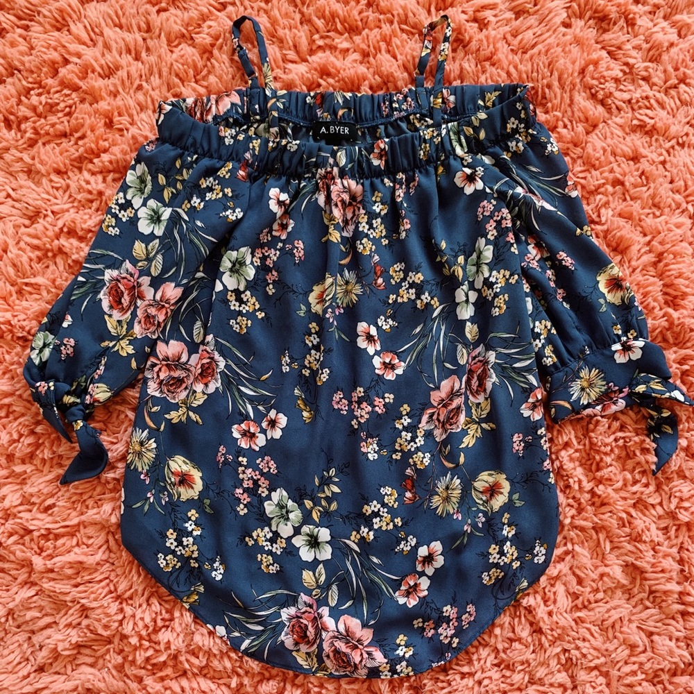 A. Byer Floral Shirt